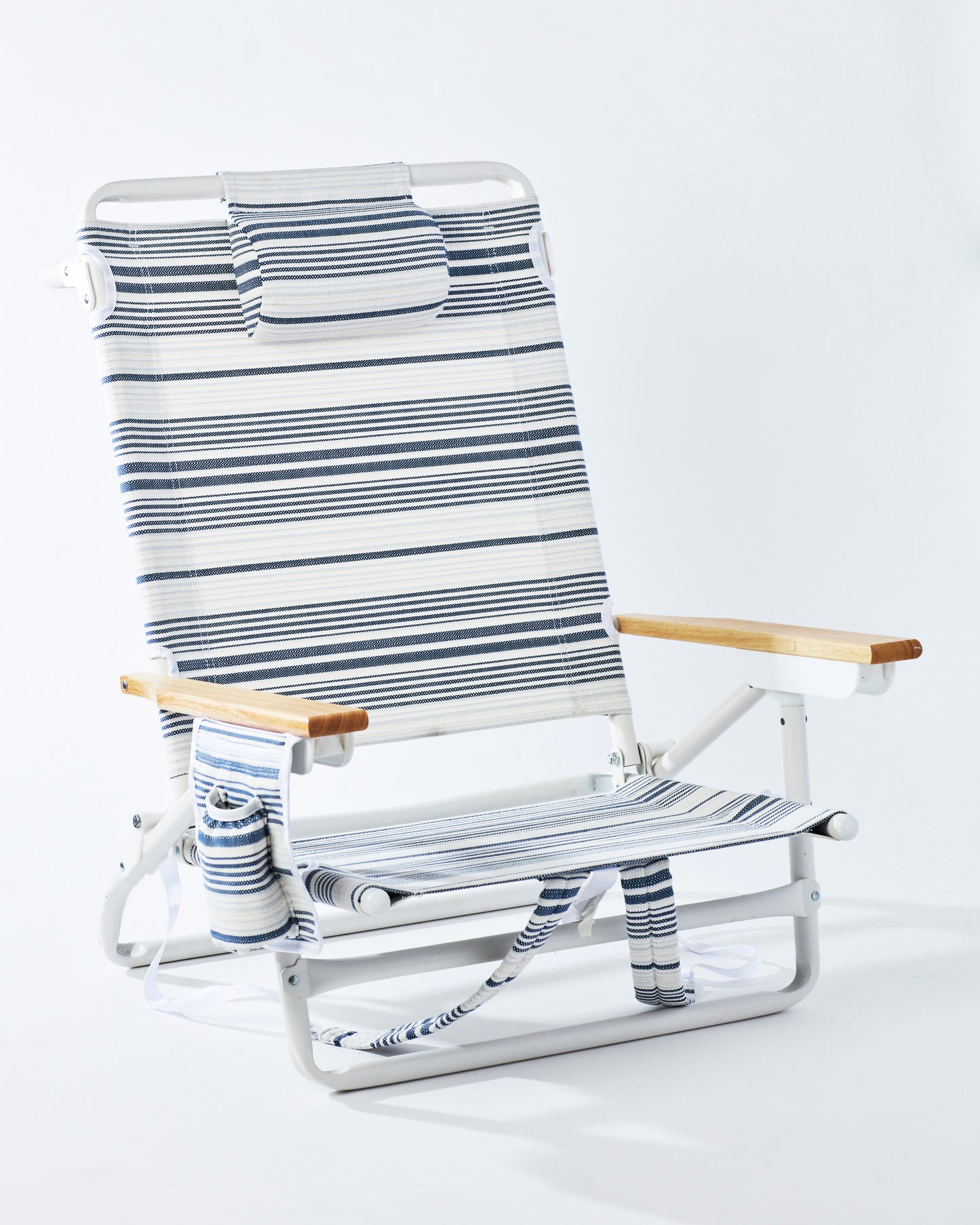 Luxe Striped Backpack Beach Chair