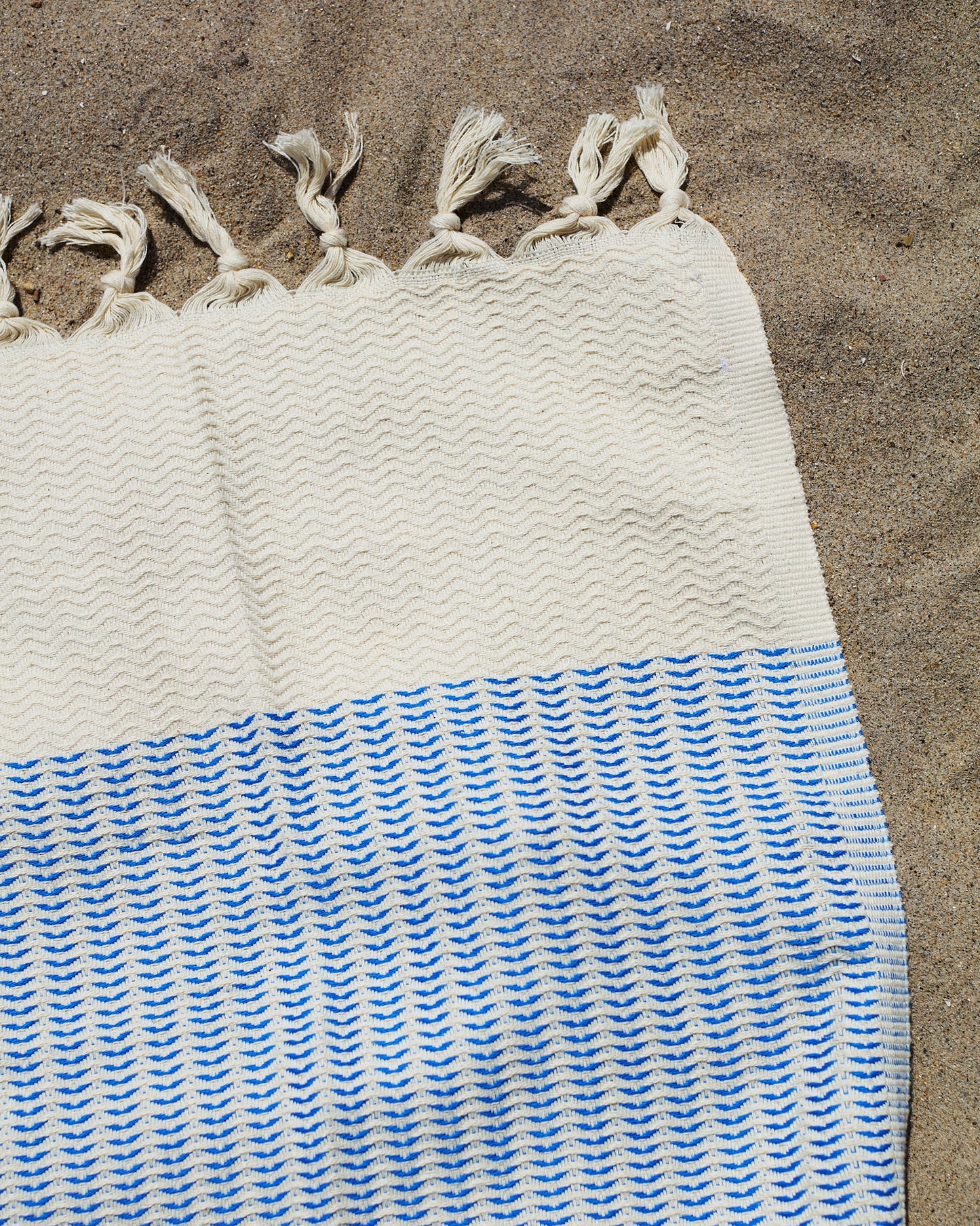 Sirena Blue Organic Cotton Towel