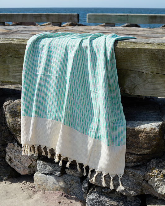 Sirena Sea Green Organic Cotton Towel